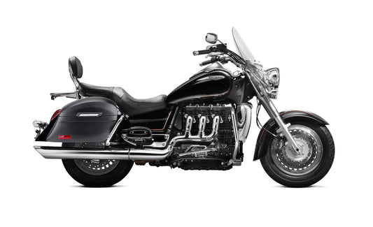 44L - Lamellar Stallion Extra Large Triumph Rocket III Touring Matte Motocicleta Hard Alforjas