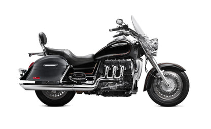 44L - Lamellar Stallion Extra Large Triumph Rocket III Touring Matte Motocicleta Hard Alforjas