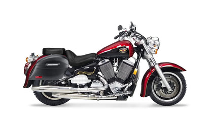 44L - Lamellar Stallion Extra Large Victory V92C Matte Motocicleta Hard Alforjas