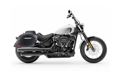 44L - Lamellar Stallion Extra Large Matte Motocicleta Hard Alforjas para Harley Softail Street Bob FXBB/S