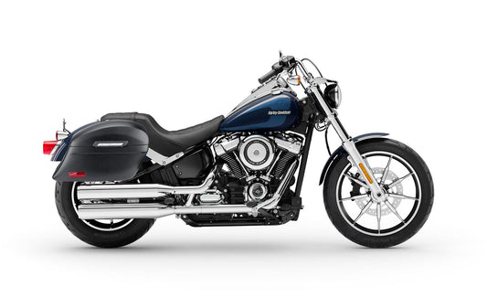 44L - Lamellar Stallion Extra Large Matte Motocicleta Hard Alforjas para Harley Softail Low Rider FXLR