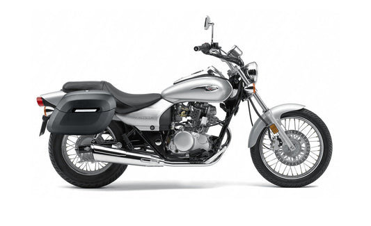 36L - Lamellar Raven Extra Large Kawasaki Eliminator 125 BN125 Shock Cutout Matte Motocicleta Hard Alforjas