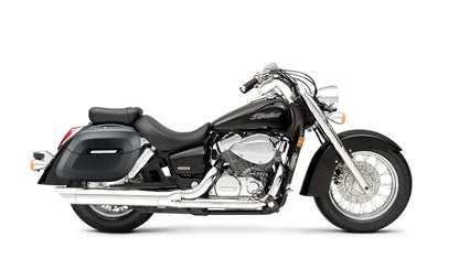 36L - Lamellar Raven Extra Large Honda Shadow 750 Aero Shock Cutout Matte Motocicleta Hard Alforjas