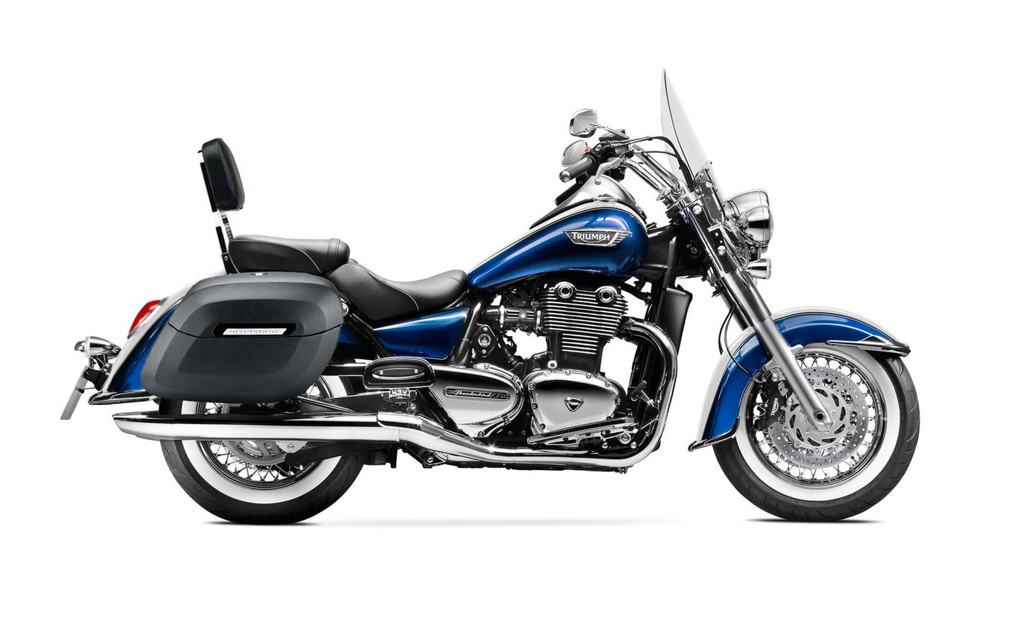 36L - Lamellar Raven Extra Large Triumph Thunderbird LT Shock Cutout Matte Motocicleta Hard Alforjas