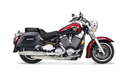 40L - Lamellar Raven Extra Large Victory V92C Matte Motocicleta Hard Alforjas