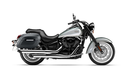 40L - Lamellar Raven Extra Large Kawasaki Vulcan 900 Classic VN900 Matte Motocicleta Hard Alforjas