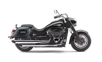 40L - Lamellar Raven Extra Large Kawasaki Vulcan 2000 VN2000 Matte Motocicleta Hard Alforjas