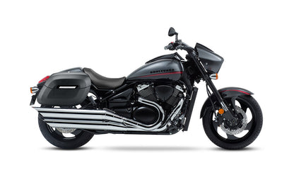 40L - Lamellar Raven Extra Large Suzuki Boulevard M90 VZ1500 Matte Motocicleta Hard Alforjas