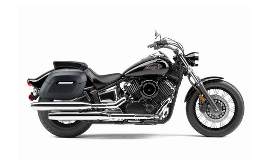 40L - Lamellar Raven Extra Large Yamaha V Star 1100 Custom XVS11T Matte Motocicleta Hard Alforjas