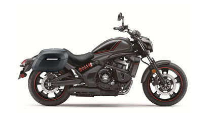 40L - Lamellar Raven Extra Large Kawasaki Vulcan S VN650 Matte Motocicleta Hard Alforjas