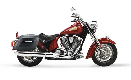 40L - Lamellar Raven Extra Large Indian Chief Standard Matte Motocicleta Hard Alforjas