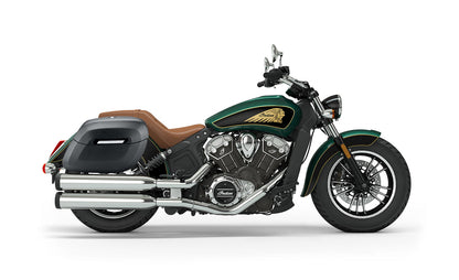 40L - Lamellar Raven Extra Large Indian Scout Matte Motocicleta Hard Alforjas