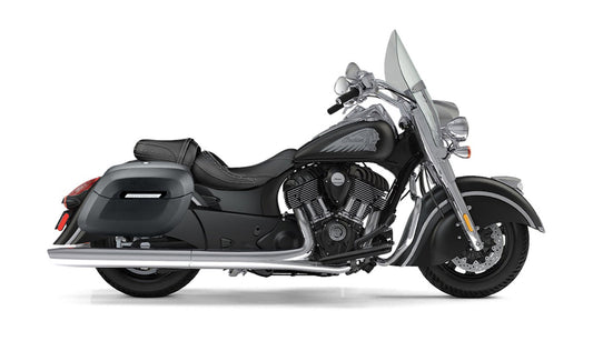 40L - Lamellar Raven Extra Large Indian Springfield Matte Motocicleta Hard Alforjas