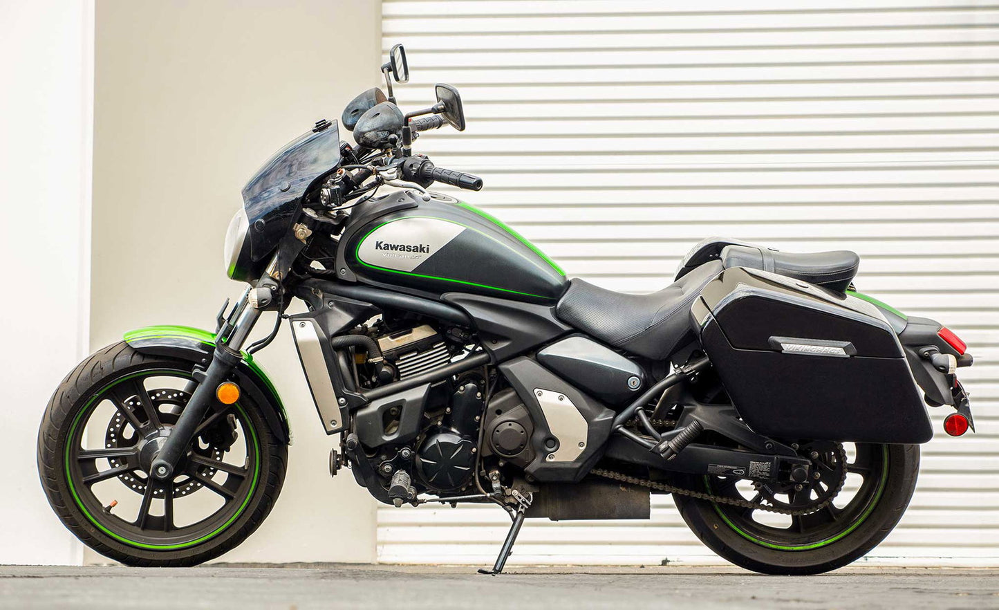 42L - Baldur Extra Large Kawasaki Vulcan S VN650 Painted Motocicleta Hard Alforjas
