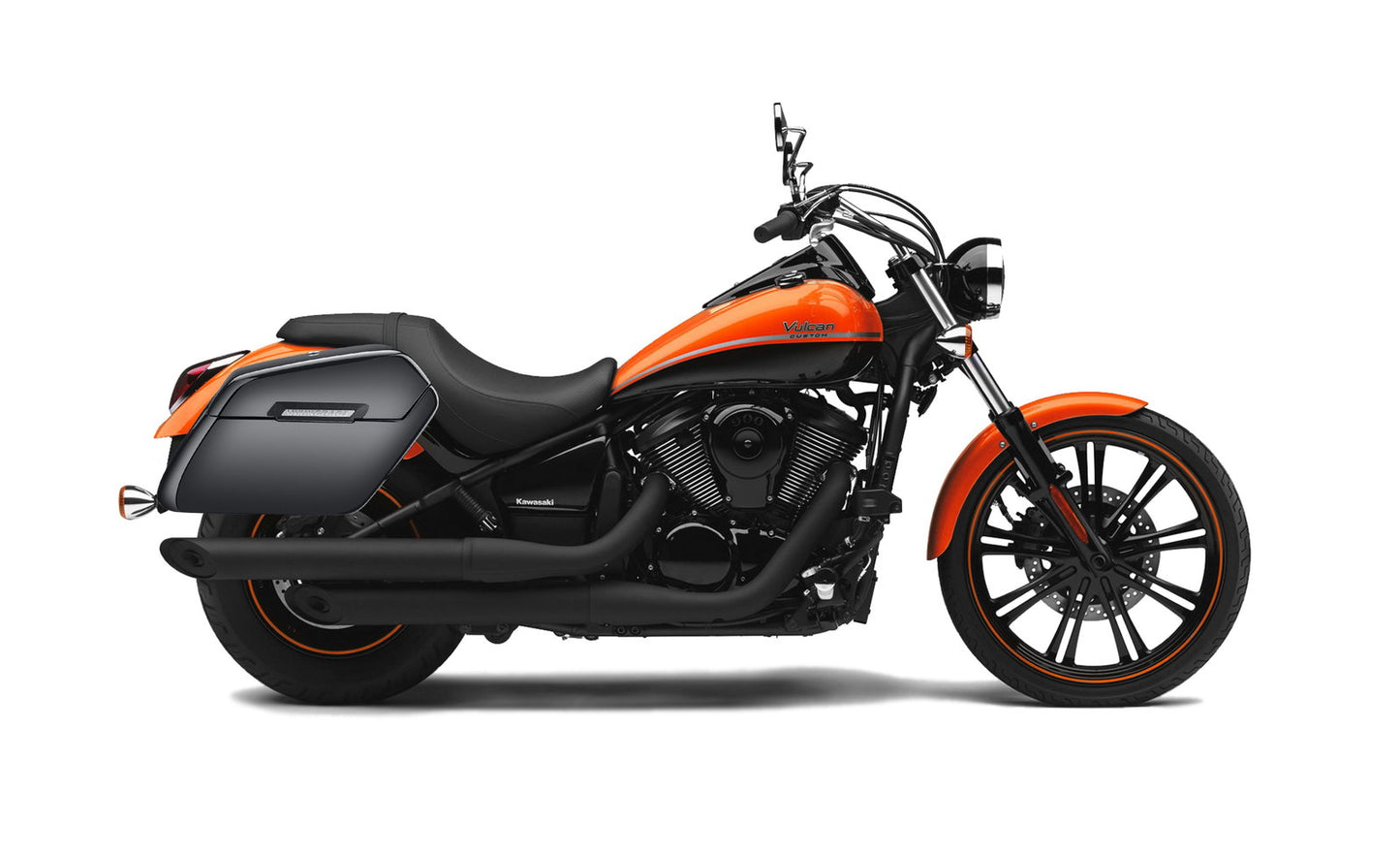 42L - Baldur Extra Large Kawasaki Vulcan 900 Custom VN900C Painted Motocicleta Hard Alforjas