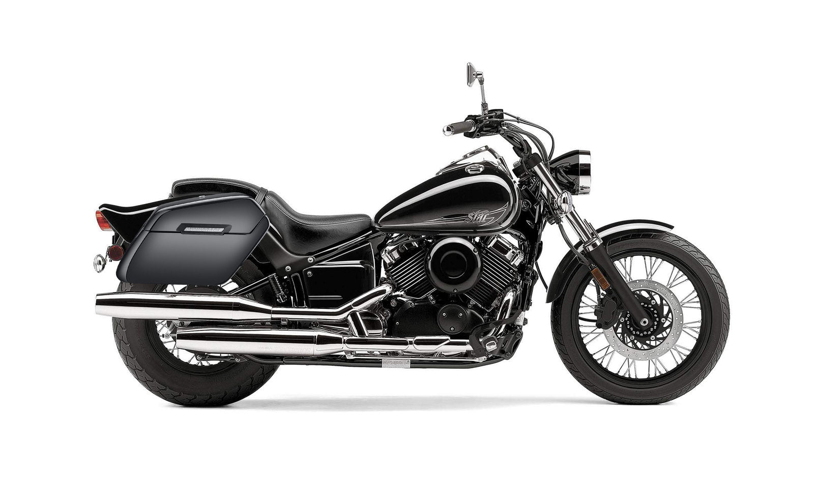 42L - Baldur Extra Large Yamaha V Star 650 Custom XVS65T Painted Motocicleta Hard Alforjas