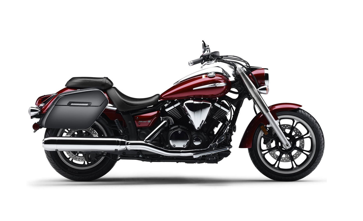 42L - Baldur Extra Large Yamaha V Star 950 Painted Motocicleta Hard Alforjas