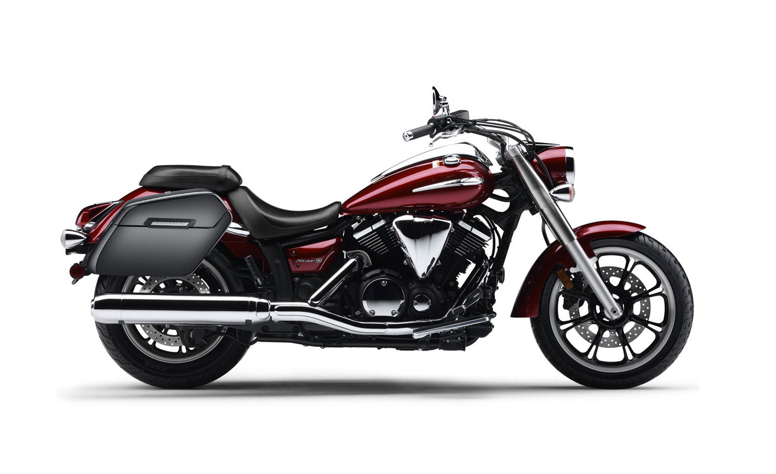 42L - Baldur Extra Large Yamaha V Star 950 Painted Motocicleta Hard Alforjas
