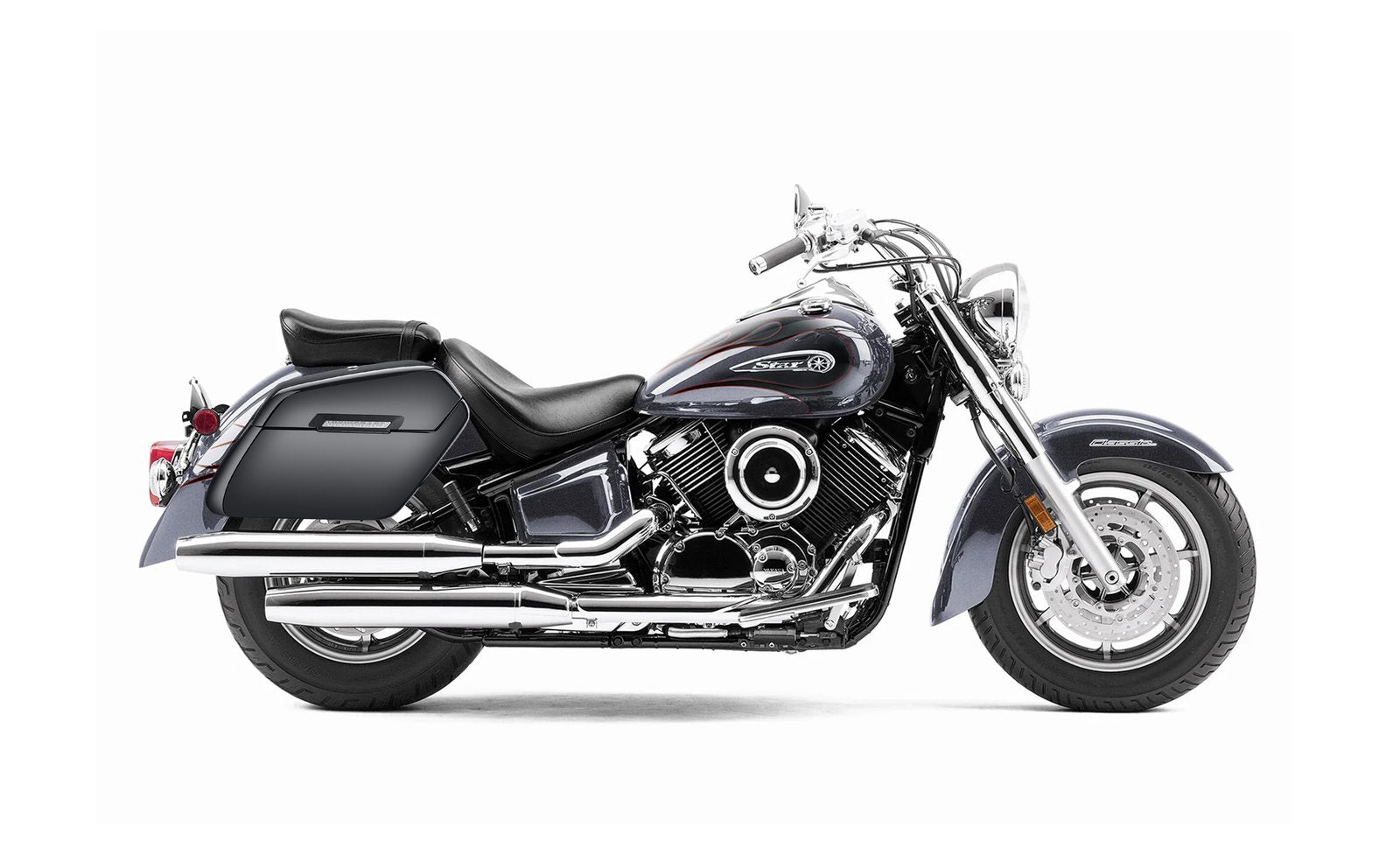 42L - Baldur Extra Large Yamaha V Star 1100 Classic XVS11A Painted Motocicleta Hard Alforjas