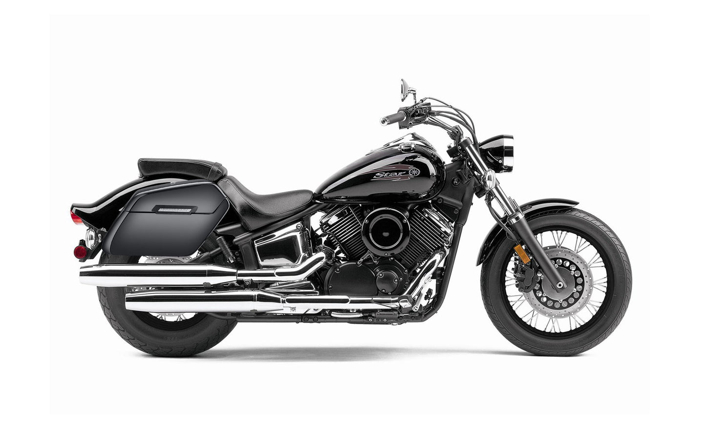 42L - Baldur Extra Large Yamaha V Star 1100 Custom XVS11T Painted Motocicleta Hard Alforjas