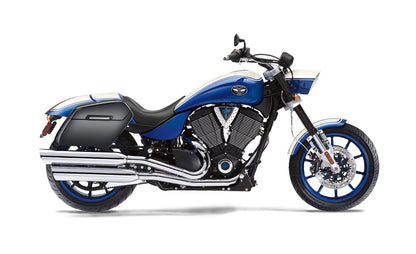 42L - Baldur Extra Large Victory Hammer Painted Motocicleta Hard Alforjas