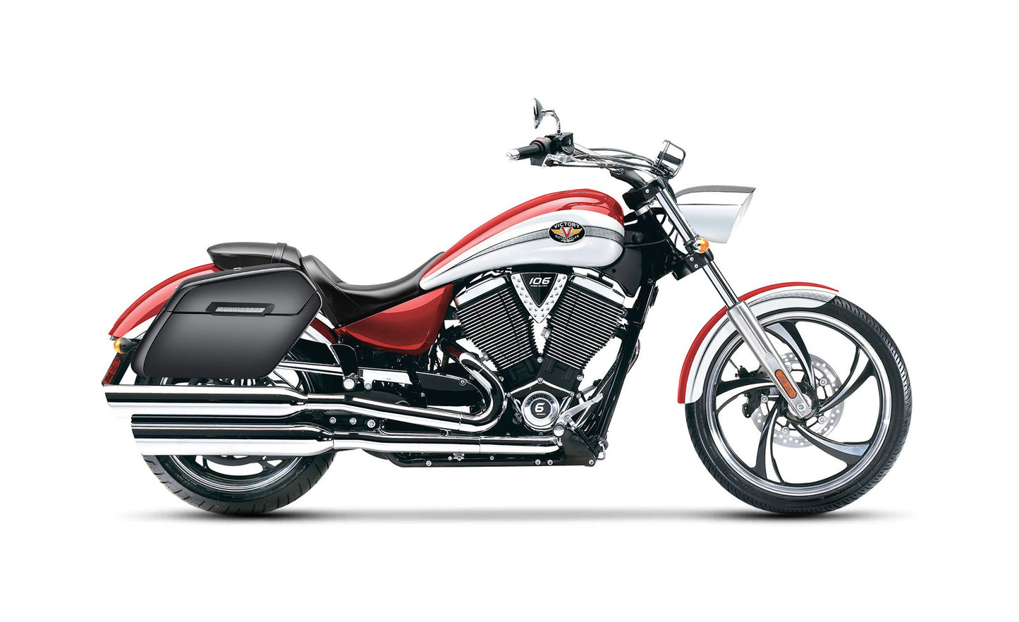 42L - Baldur Extra Large Victory Vegas Painted Motocicleta Hard Alforjas