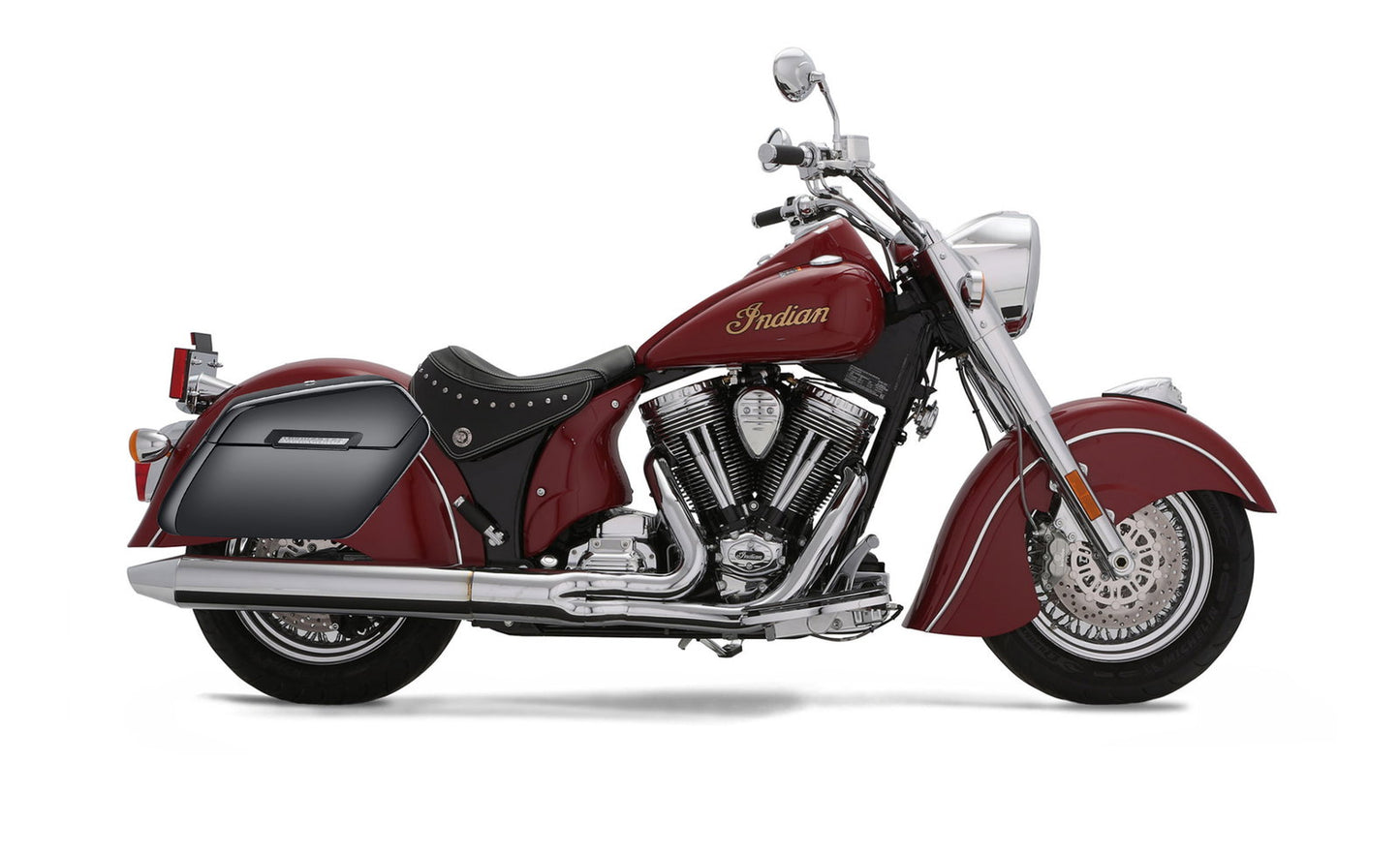 42L - Baldur Extra Large Indian Chief Deluxe Painted Motocicleta Hard Alforjas