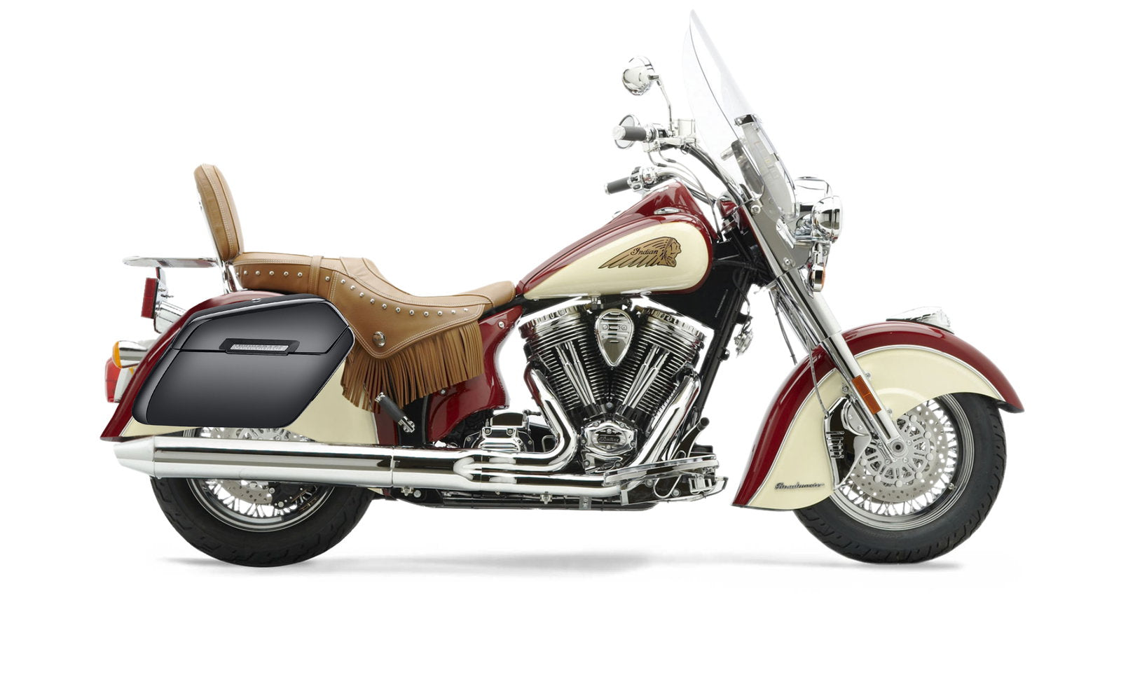 42L - Baldur Extra Large Indian Chief Roadmaster Painted Motocicleta Hard Alforjas