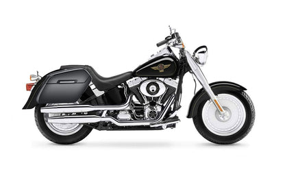 42L - Baldur Extra Large Painted Motocicleta Hard Alforjas para Harley Softail Fatboy FLSTF/I