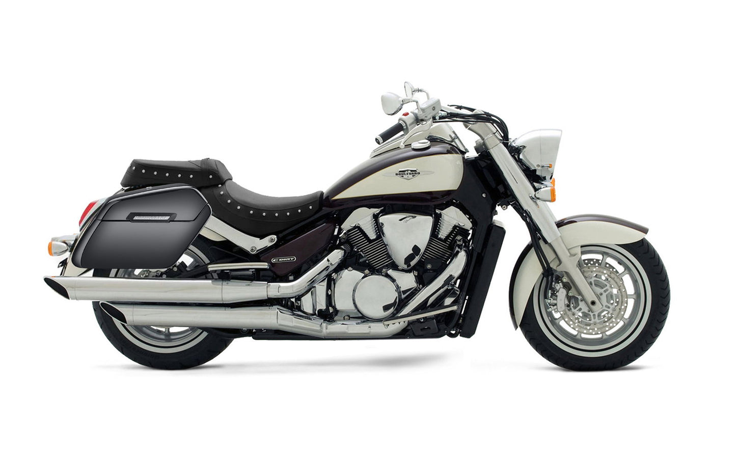 42L - Baldur Extra Large Suzuki Boulevard C109 Painted Motocicleta Hard Alforjas
