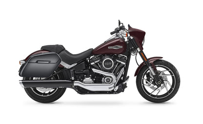 42L - Baldur Extra Large Painted Motocicleta Hard Alforjas para Harley Softail Sport Glide FLSB