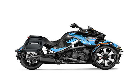 40L - Lamellar Raven Extra Large CAN AM Spyder F3 Painted Motocicleta Hard Alforjas