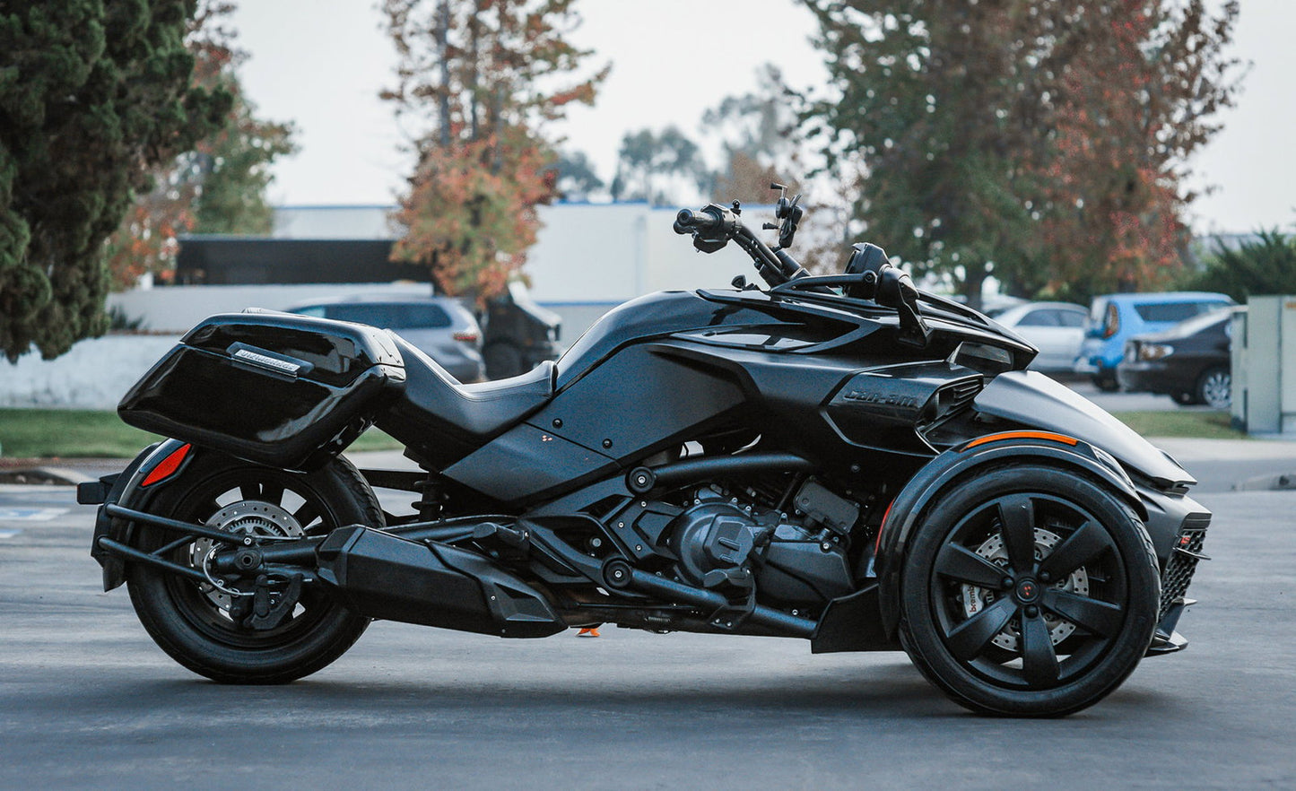 42L - Baldur Extra Large CAN AM Spyder F3-S Painted Motocicleta Hard Alforjas