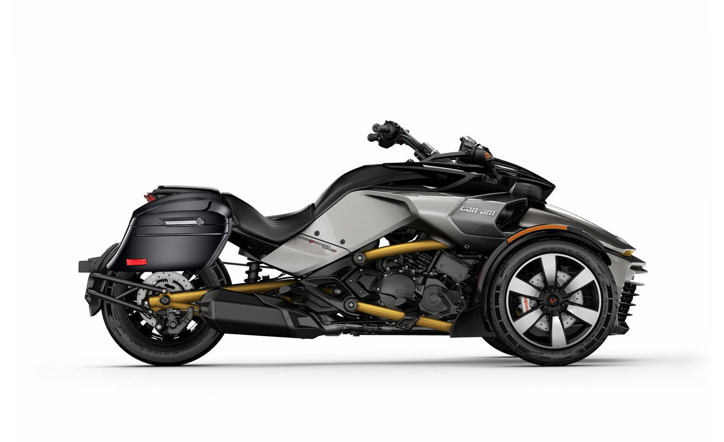 44L - Lamellar Stallion Extra Large CAN AM Spyder F3-S Painted Motocicleta Hard Alforjas