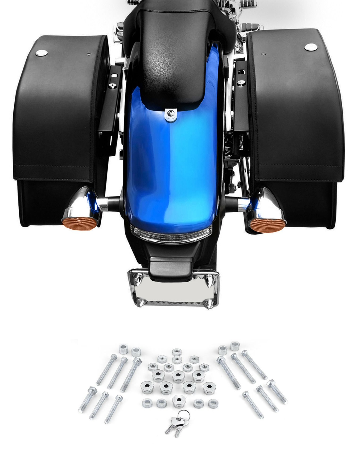 Viking Alforjas Quick Disconnect System para Indian Scout
