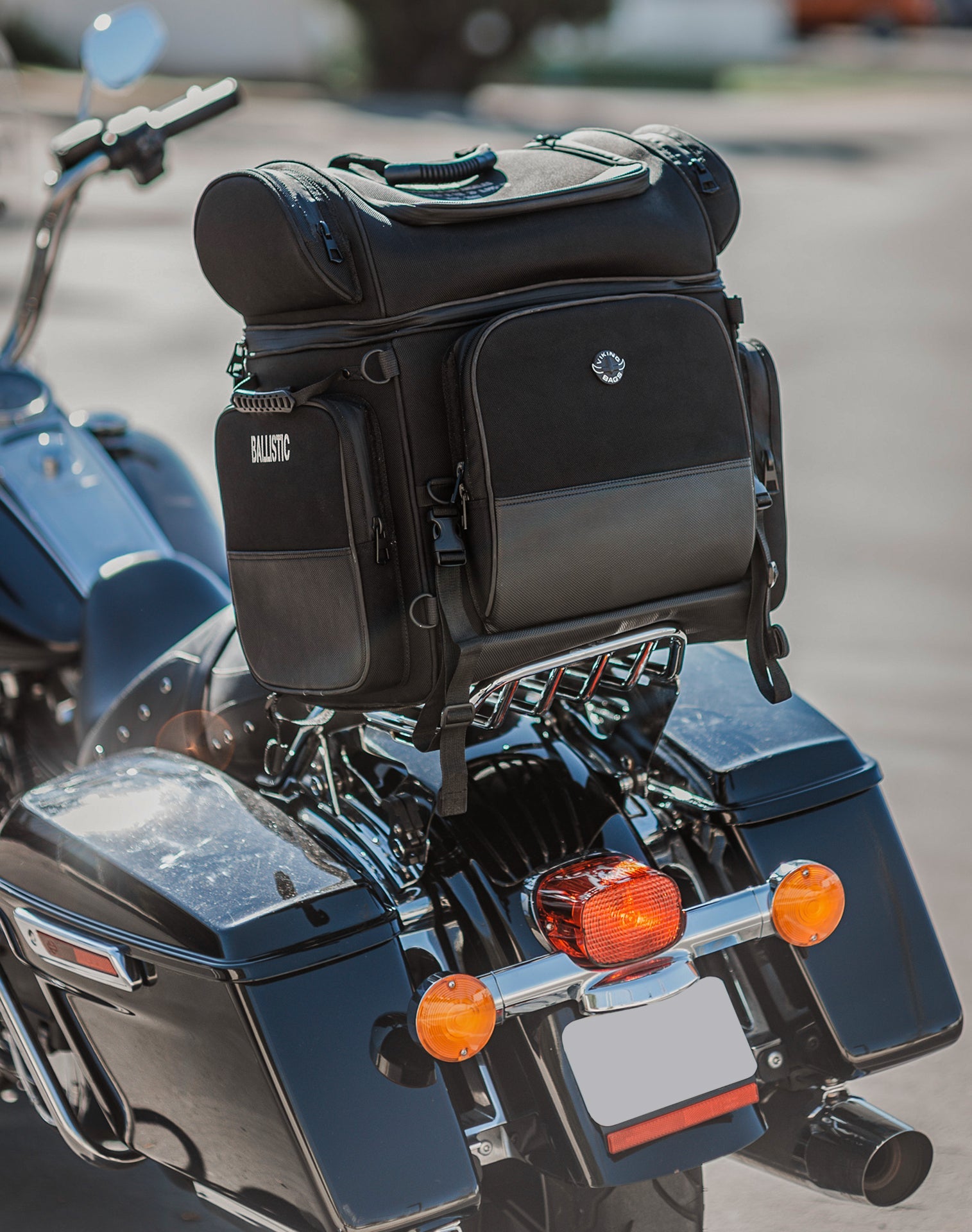 57L - Voyage Premium XL Hyosung Motocicleta Bolsa para Sissy bar