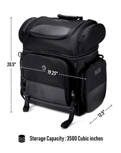 57L - Voyage Premium XL Indian Motocicleta Bolsa para Sissy bar