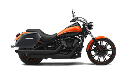 42L - Baldur Extra Large Kawasaki Vulcan 900 Custom VN900C Matte Motocicleta Hard Alforjas