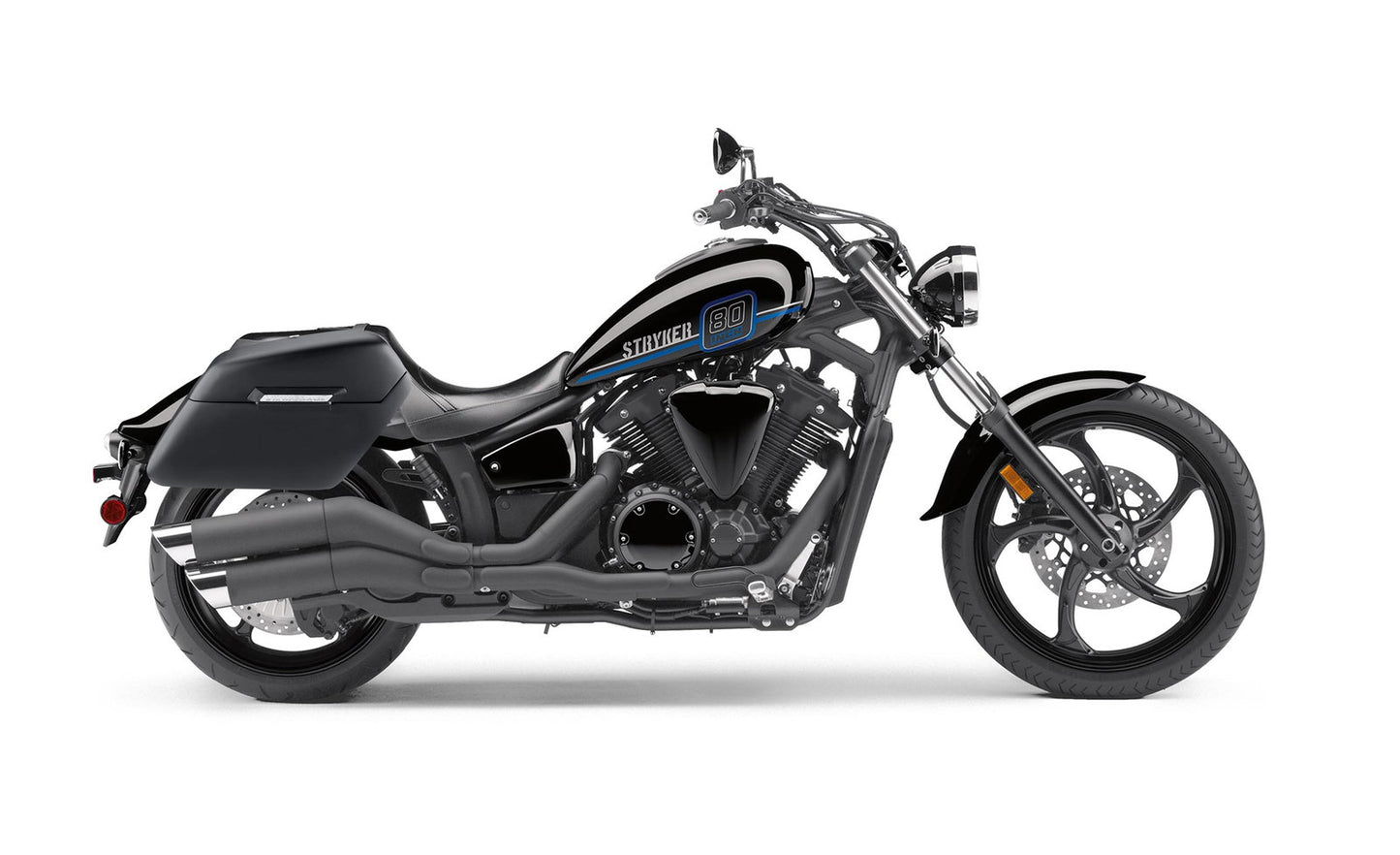 42L - Baldur Extra Large Yamaha Stryker Matte Motocicleta Hard Alforjas