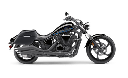 42L - Baldur Extra Large Yamaha Stryker Matte Motocicleta Hard Alforjas