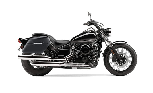 42L - Baldur Extra Large Yamaha V Star 650 Custom XVS65T Matte Motocicleta Hard Alforjas