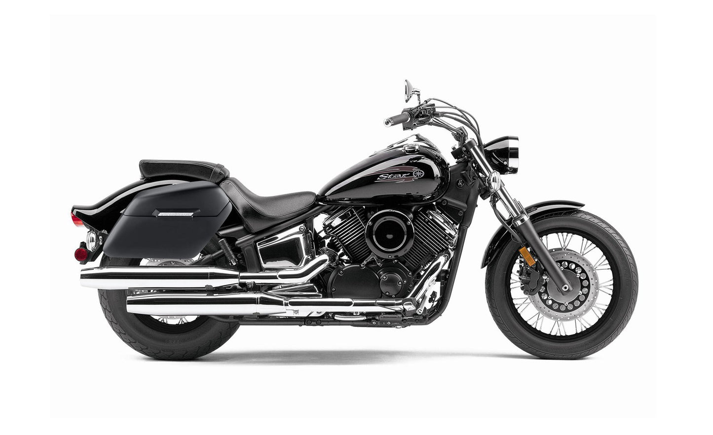 42L - Baldur Extra Large Yamaha V Star 1100 Custom XVS11T Matte Motocicleta Hard Alforjas