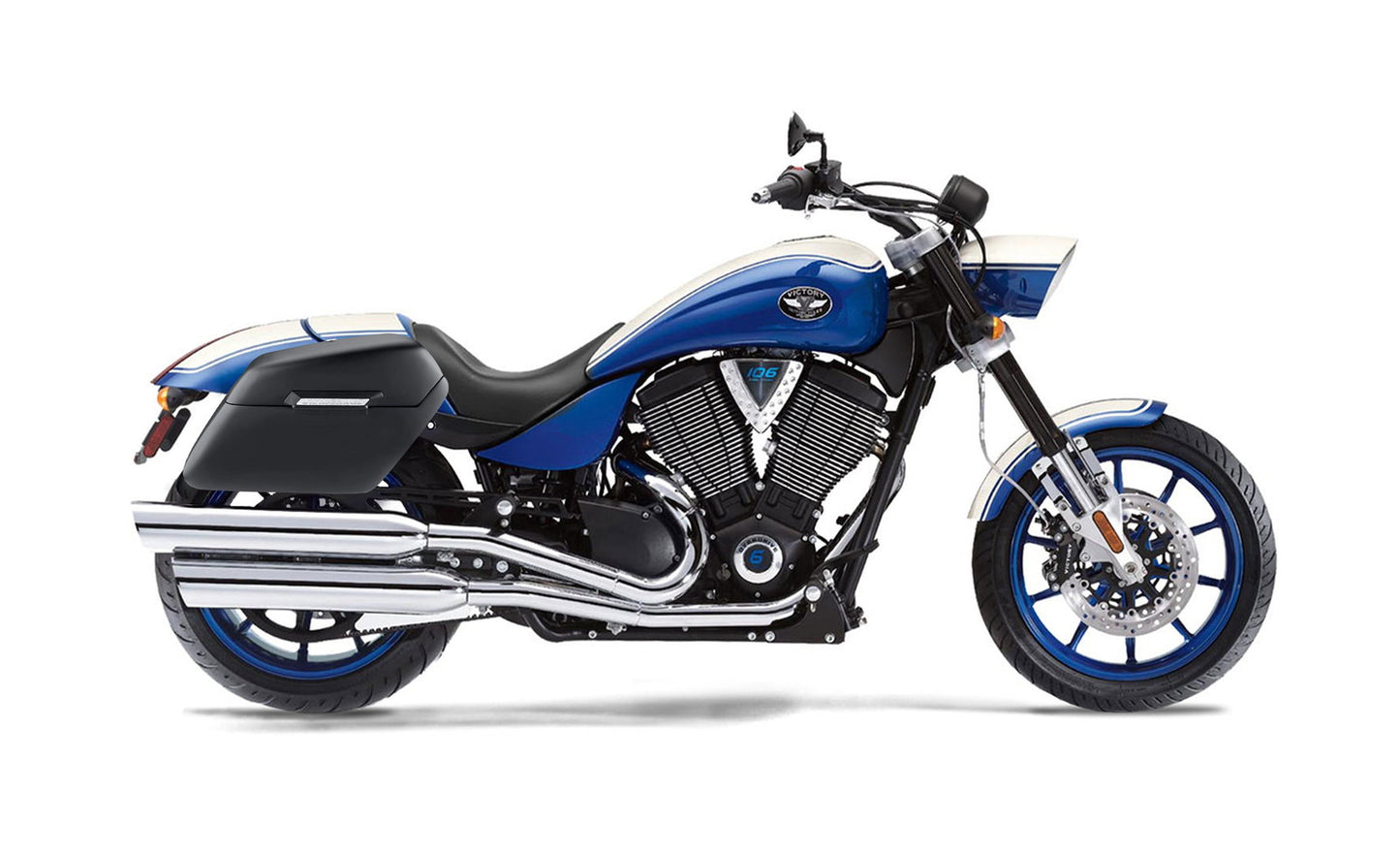 42L - Baldur Extra Large Victory Hammer Matte Motocicleta Hard Alforjas