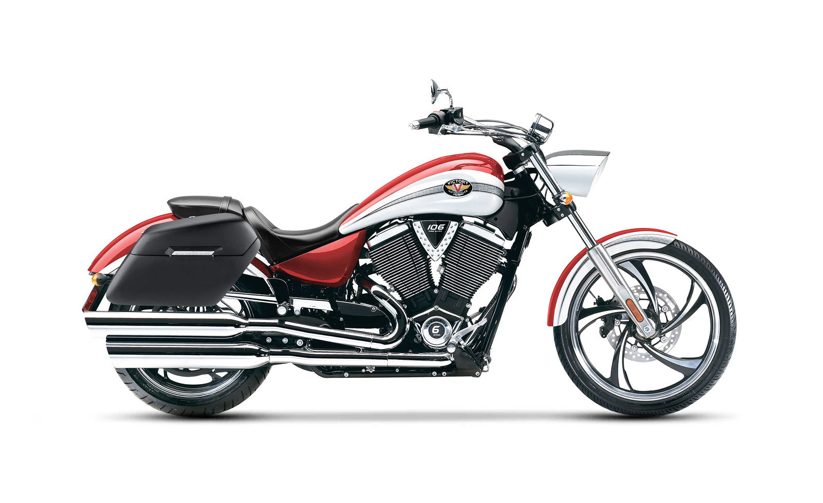 42L - Baldur Extra Large Victory Vegas Matte Motocicleta Hard Alforjas