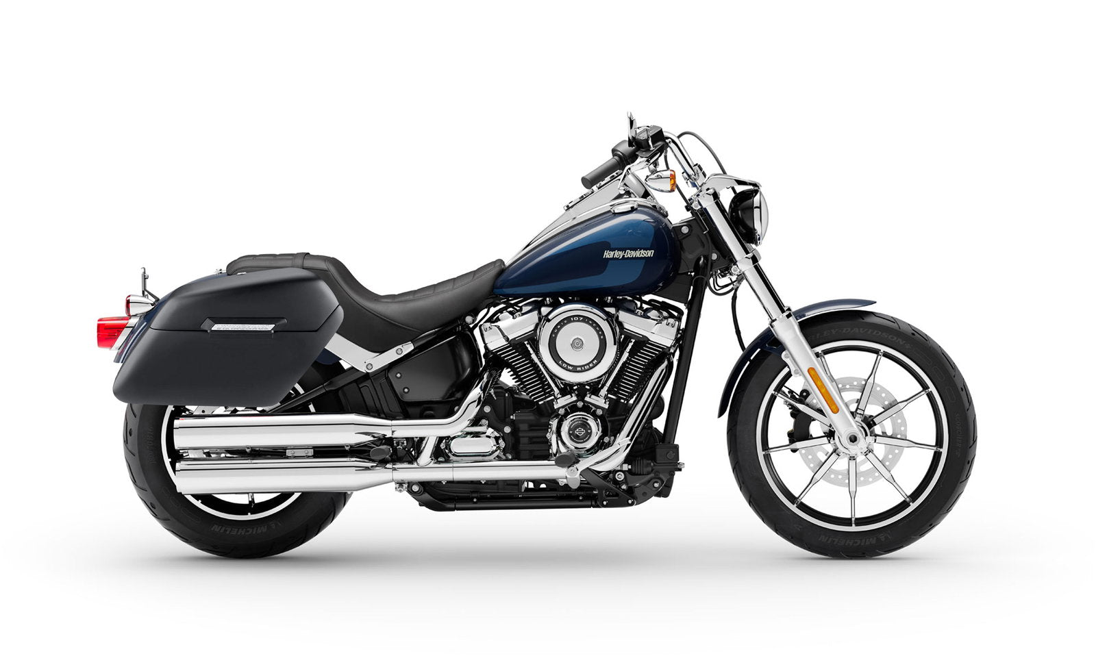 42L - Baldur Extra Large Matte Motocicleta Hard Alforjas para Harley Softail Low Rider FXLR
