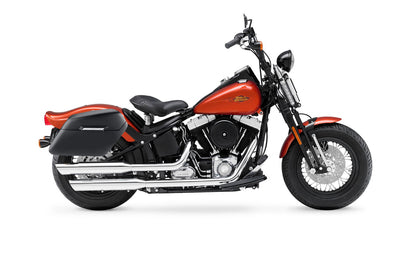 42L - Baldur Extra Large Matte Motocicleta Hard Alforjas para Harley Softail Cross Bones FLSTSB