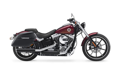 42L - Baldur Extra Large Matte Motocicleta Hard Alforjas para Harley Softail Breakout FXSB