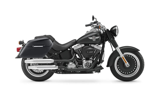 42L - Baldur Extra Large Matte Motocicleta Hard Alforjas para Harley Softail Fat Boy Lo FLSTFB