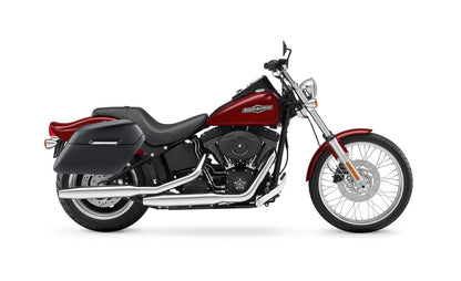 42L - Baldur Extra Large Matte Motocicleta Hard Alforjas para Harley Softail Night Train FXSTB/I