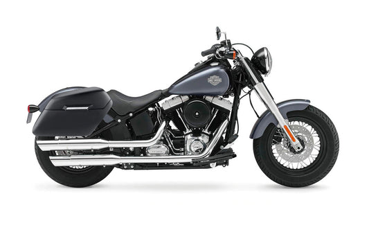 42L - Baldur XL Matte Motocicleta Hard Alforjas para Harley Softail Slim FLS